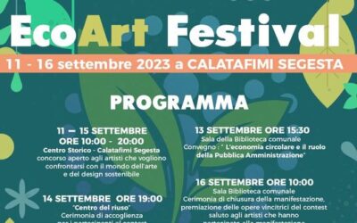 Debutta oggi a Calatafimi Segesta (TP) l’’EcoArt Festival che si svolge all’in…