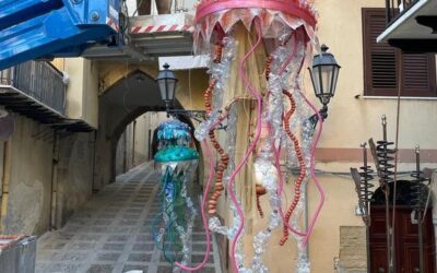 EcoArt Festival – Quinto giorno. Gli artisti stanno lavorando indefessamente co…