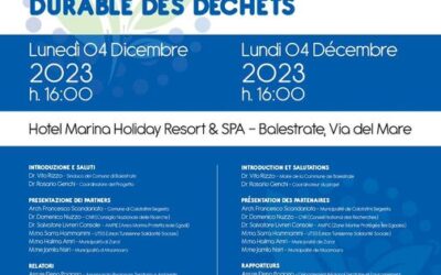 La conférence « Vers une gestion durable des déchets » se tiendra le lundi 4 décembre à Balestrate, commune chef de file du projet Re-Né.